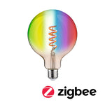 Resigilat|Paulmann 29162 Filament Smart Home Zigbee LED G125 E27, 470lm, 6,3W, RGBW+, dimmabil, auriu