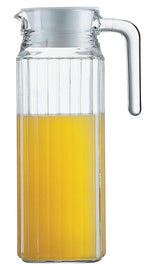 Resigilat|Luminarc ARC 70361 Quadro carafa din sticla cu capac, 1,1 L, transparenta, 1 bucata