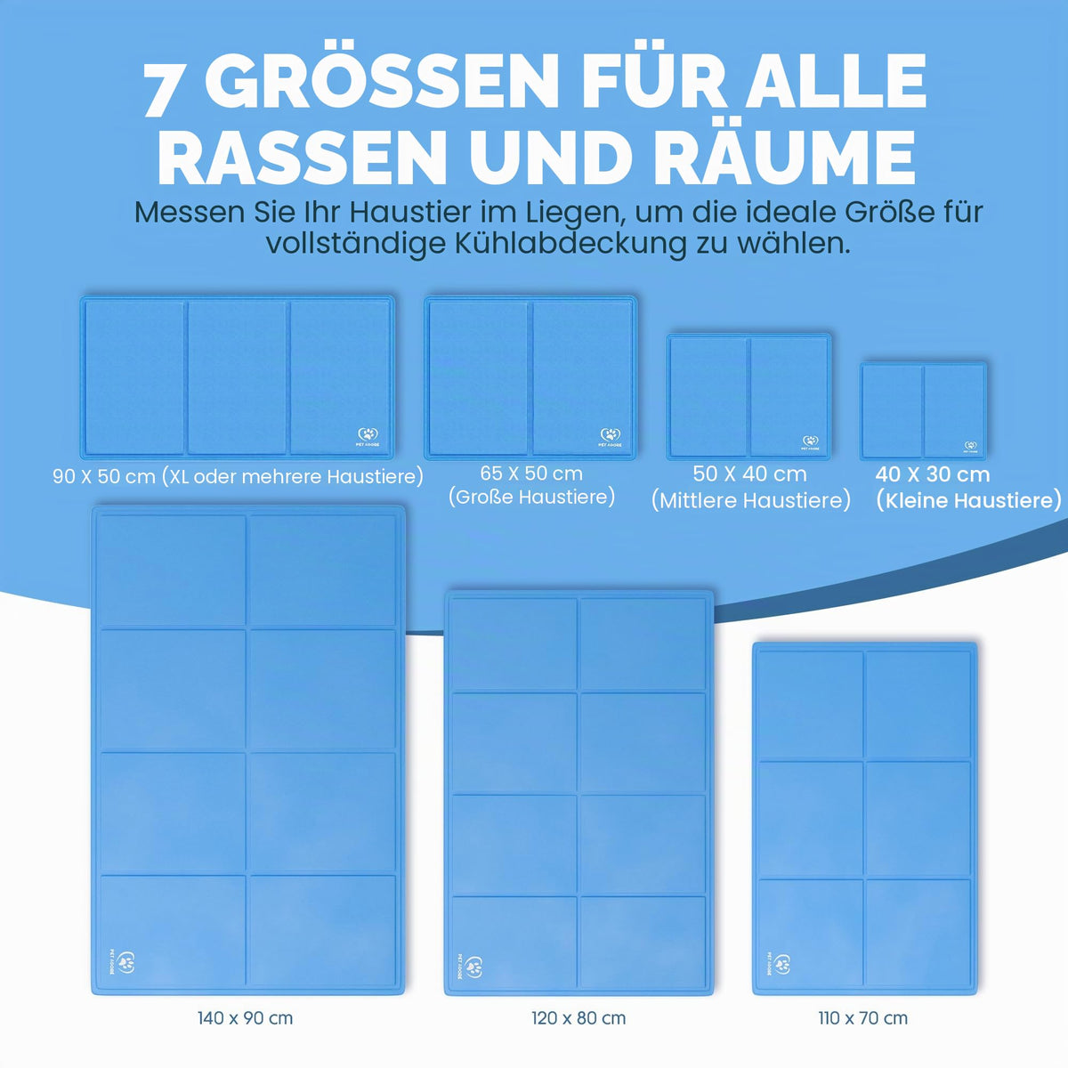 Resigilat|PET ADORE covoras racoritor pentru caini si pisici, spuma groasa, gel cu suport, auto-racire, material Oxford 450 microni, 65 x 50 cm