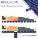 AIESI® Materasso Antidecubito ad elementi intercambiabili con compressore regolabile a ciclo alternato DOCTOR MATTPLUS, 22 elementi, Portata 150 Kg, Silenzioso, Garanzia Italia 24 mesi