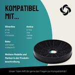 |Resigilat| FilterBase® filtru cărbune activ, 2 buc., compatibil Silverline AF100/YT971.1000.05/KF001, Amica KF17146, Beko 9189204771 hotă bucătărie