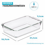 Resigilat|Igluu Meal Prep set 2 vase din sticla pentru lasagna si gratinare, 2,2 L