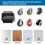 Resigilat|VooGenzek set 5 protectii din cauciuc pentru rotile mobilierului, 3,5 x 6 cm, antiderapante, negre