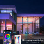 Resigilat|HOVVIDA banda LED RGB 5 m, 30 LED/m, 150 LED, control prin aplicatie si telecomanda, mod muzica si temporizator