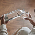 Resigilat|Set 2 sticle PET Aarke pentru aparate de carbonatare Carbonator 3, fara BPA, 1000 ml, detalii din inox