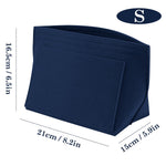 Resigilat|Ziyonix organizator pentru geanta Longchamp, insert din fetru cu fermoar si buzunare multiple, pentru chei si ruj, bleumarin, S