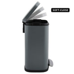 Resigilat|Cos de gunoi baie Spirella AKIRA, inox, inchidere silentioasa, roz mat, 5 L