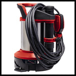 Einhell Schmutzwasserpumpe GE-DP 7535 N LL ECO 2-in-1 (750 W, bis zu Ø 35 mm Fremdpartikelgröße, max. 18.500 L/h Fördermenge, inkl. Quick-Connector & Universaladapter)