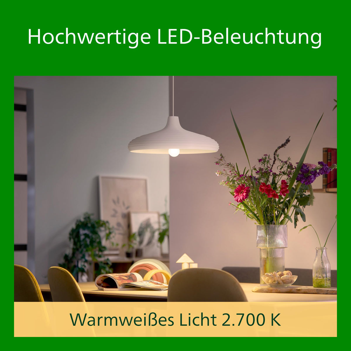 Resigilat|Philips Ultra Efficient bec LED 40W A60, alb cald, transparent, ultra-eficient energetic, set 3 bucati