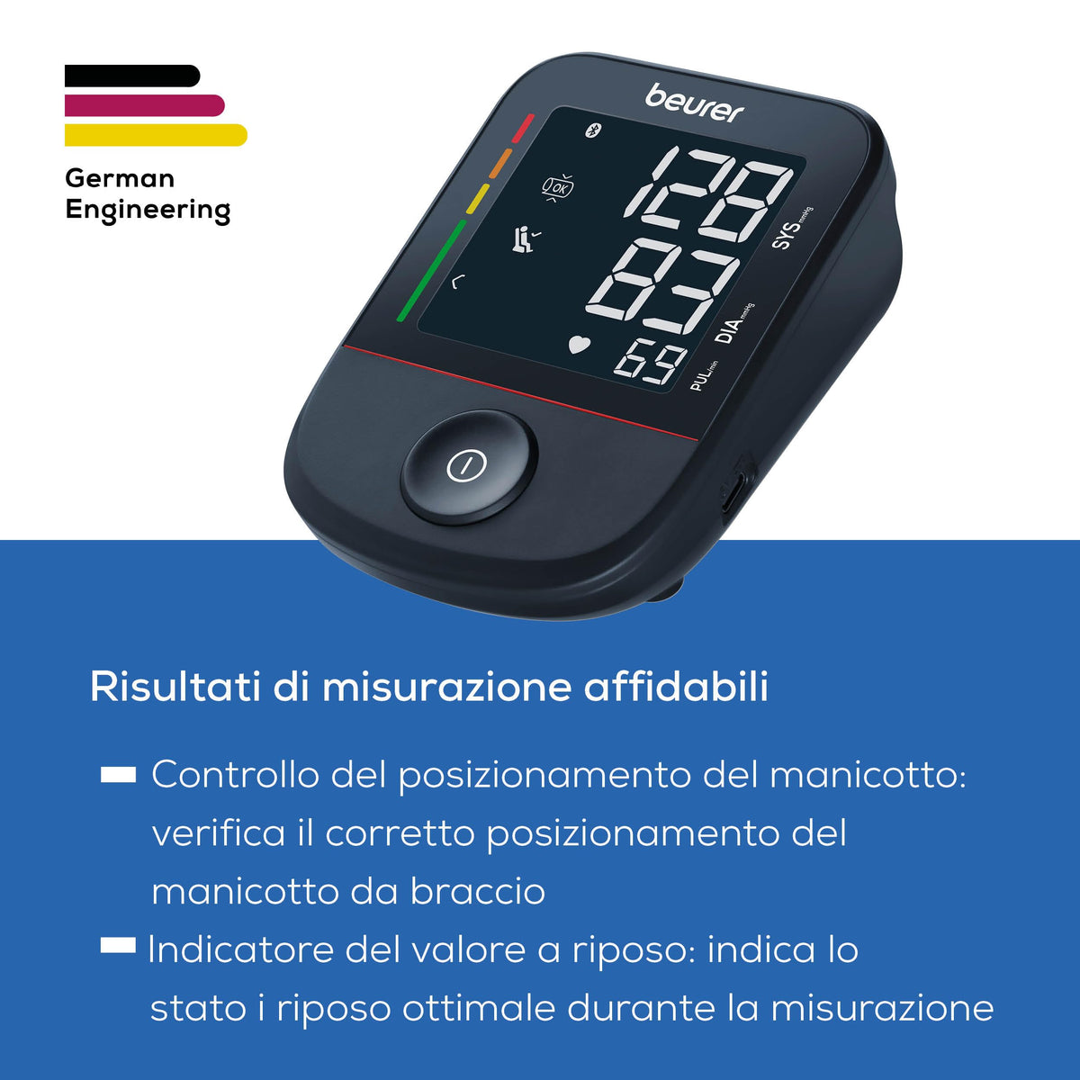 |Resigilat| Beurer BM 48 tensiometru de braț, măsurare rapidă, detectare aritmii, manșetă 22–42 cm, aplicație, Apple Health, utilizare simplă