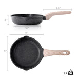 Resigilat|Kordisen tigaie antiaderenta 20 cm, strat granit, compatibila cu inductie, sanatoasa si non-toxica, fara PFOA