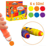 Resigilat|CLEOPATRE set 6 markere cu punct, 50 ml, pentru copii, activitati creative si hobby-uri