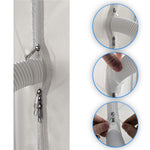Resigilat|HOOMEE etansare usa pentru aer conditionat mobil si uscator cu evacuare, Hot Air Stop, cu fermoar, 90 x 210 cm