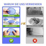 Resigilat| Set 6 capace din silicon multifunctionale pentru pastrarea prospetimii