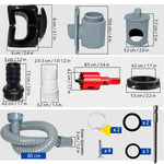 Resigilat|Kit colectare apa de ploaie pentru burlan, deviator si umplere rezervor, pentru burlane patrate, sistem colectare apa
