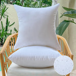 Resigilat|OTPIPCS set 2 perne decorative impermeabile, 45 x 45 cm, albe, pentru canapea, gradina, terasa si mobilier exterior