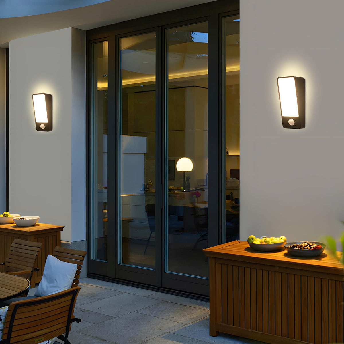 Resigilat|Comely lampa de exterior cu senzor de miscare, aplica de perete interior/exterior, 12W, 3000K