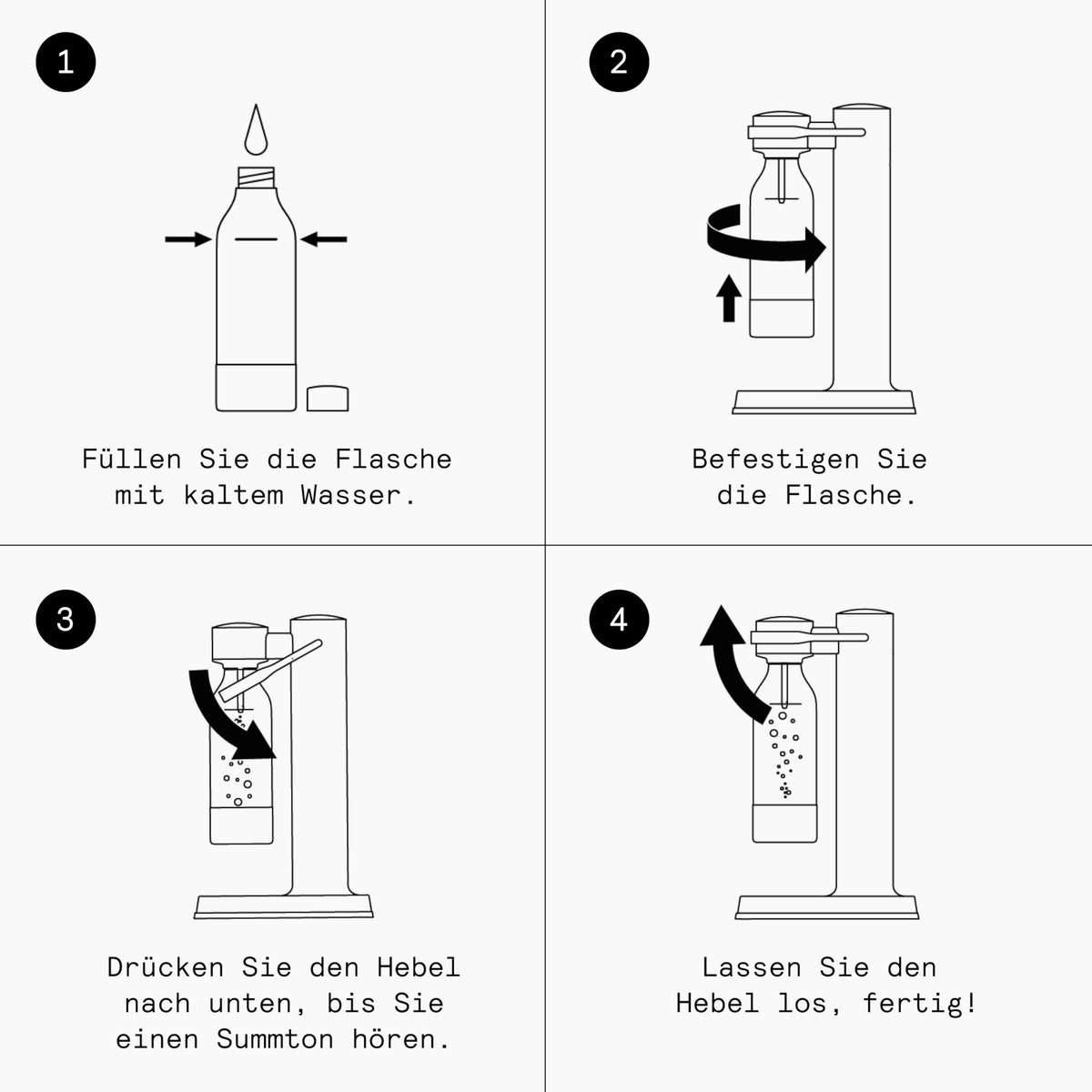 Resigilat|Set 2 sticle PET Aarke pentru aparate de carbonatare Carbonator 3, fara BPA, 1000 ml, detalii din inox