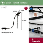 Resigilat|Paulmann 93997 Plug & Shine Plantini Spot 3000K, 1,4W, 24V, 40°, Antracit, Corp Iluminat Exterior pentru Gradina