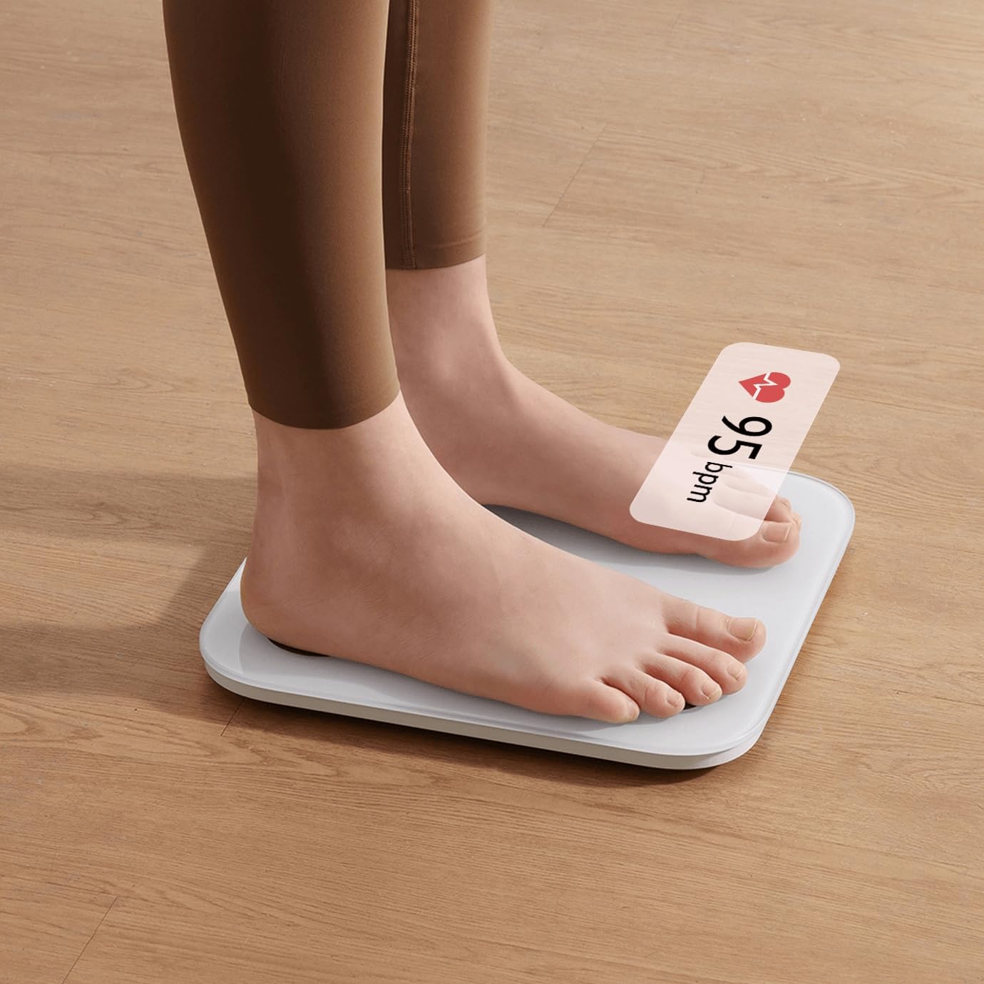 Xiaomi Body Composition Scale S400 Personenwaage mit Dual-Frequenz-Messung, 25 Gesundheitsindikatoren, bis zu 150 kg und Genauigkeit von 100g, Weiß