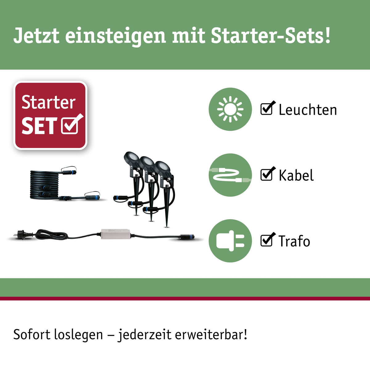 Resigilat|Paulmann Plug & Shine LED spot de gradina Sting, set, antracit