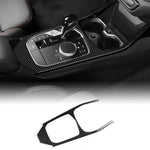 KUNGKIC Für BMW 1 Series 2 Series F40 F44 2020 2021 2022 2023 2024 Zubehör Kohlefaser Auto Schalttafel Abdeckung Getrieberahmen Gangschaltung Paneel Innenraum Dekorative,Geschenk (Schwarz)