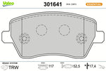 Valeo - 301641 - Placute de frana fata (set 4 bucati)