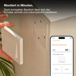 Resigilat|OSRAM SMART+ WiFi intrerupator de perete, 2 butoane, magnetic, reincarcabil USB-C, autonomie 6 luni, compatibil Alexa, alb