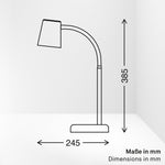 Resigilat|Lampa de masa BRILONER, reglabila, dulie GU10, pentru birou si noptiera, cu intrerupator pe cablu, verde lime
