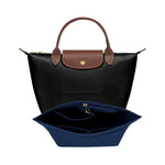 Resigilat|Ziyonix organizator pentru geanta Longchamp, insert din fetru cu fermoar si buzunare multiple, pentru chei si ruj, bleumarin, S