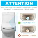 Ibergrif M20522 Toilet Dual Flush Valve with Button, Suitable for 2 Inch (Φ59-61MM) Toilet Flush System Replacement Adjustable, White