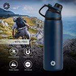 Resigilat|FJbottle sticla sport din inox cu capac magnetic, 1 L, 800 ml sau 600 ml, pentru bicicleta, scoala si fitness
