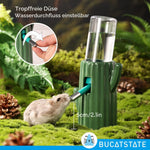 Resigilat|Bucatstate sticla de apa pentru hamsteri cu suport, 120 ml, etansa, cu duza, pentru porcusori de Guineea, iepuri, chinchilla si sobolani, verde