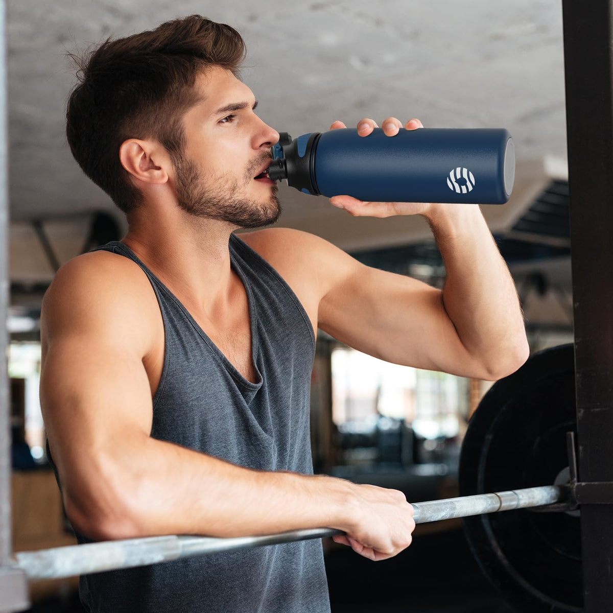Resigilat|FJbottle sticla sport din inox cu capac magnetic, 1 L, 800 ml sau 600 ml, pentru bicicleta, scoala si fitness