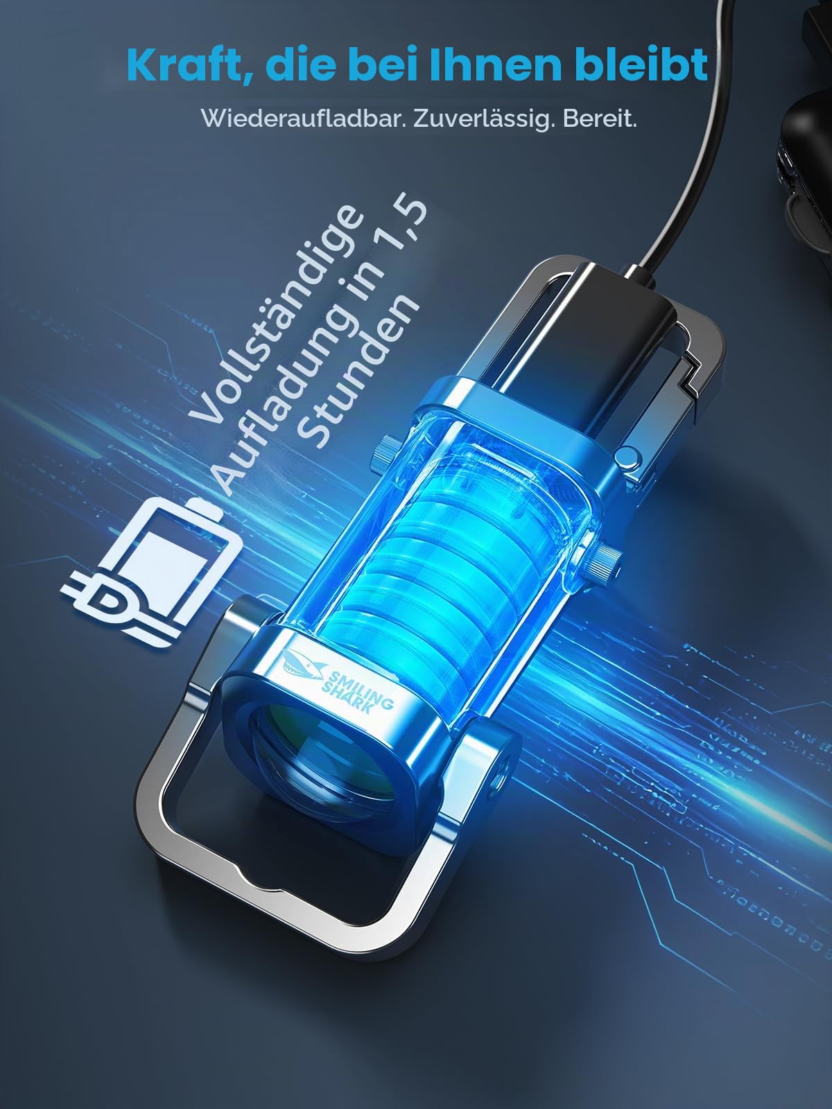 Resigilat|Smiling Shark TP-01 mini lanterna LED pentru breloc, 400 lm, COB, reincarcabila USB-C, aluminiu, 4 moduri, 1 bucata