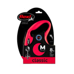 Resigilat|flexi Classic M lesa retractabila pentru caini, 8 m, cu snur, rosie