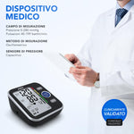 |Resigilat| AIESI® Tensiometru digital profesional automat pentru braț, model A6, pentru adulți, cu 120 de memorii, alimentare de la rețea și USB,