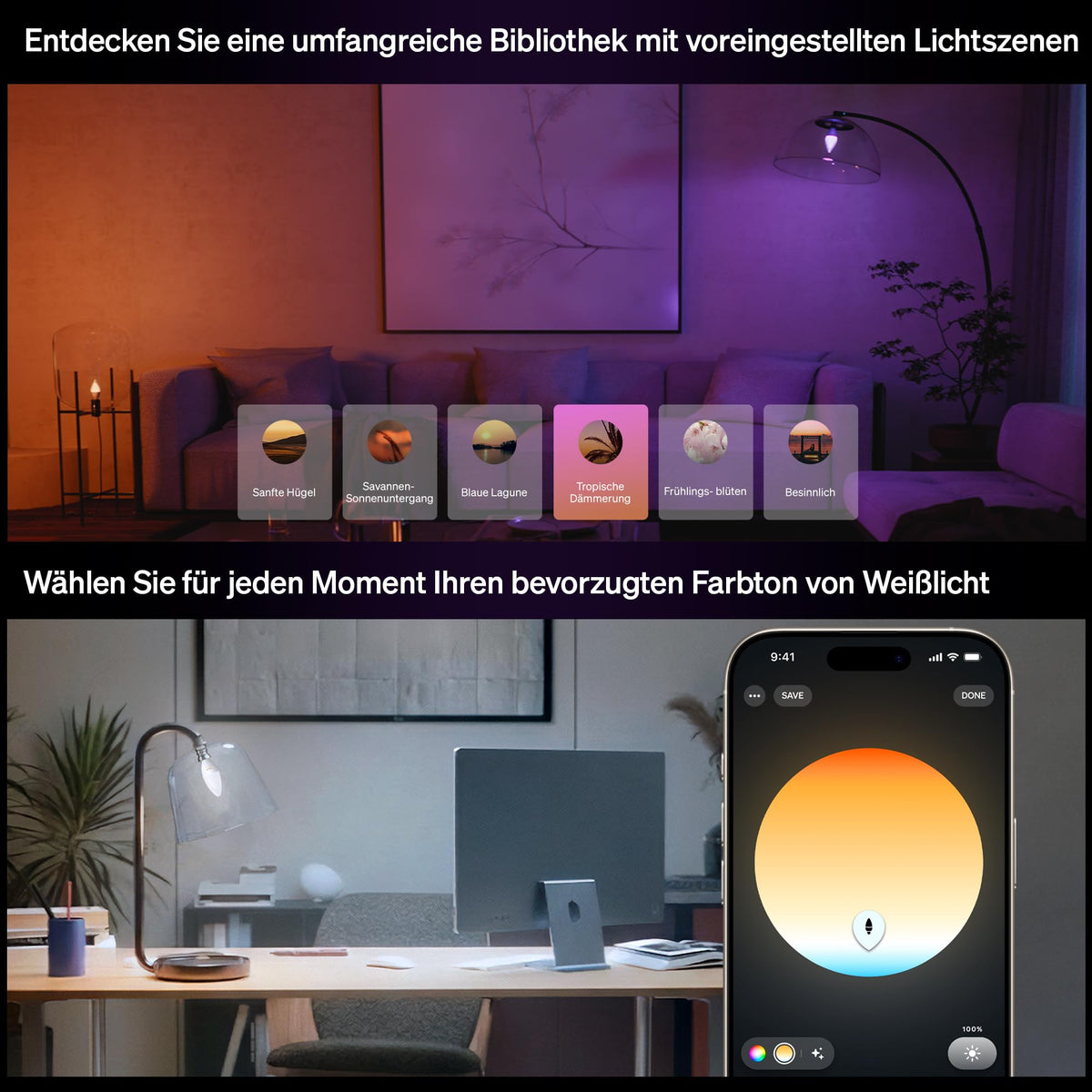 Resigilat|Philips Hue bec LED inteligent tip lumanare, B39, E14, 1 bucata