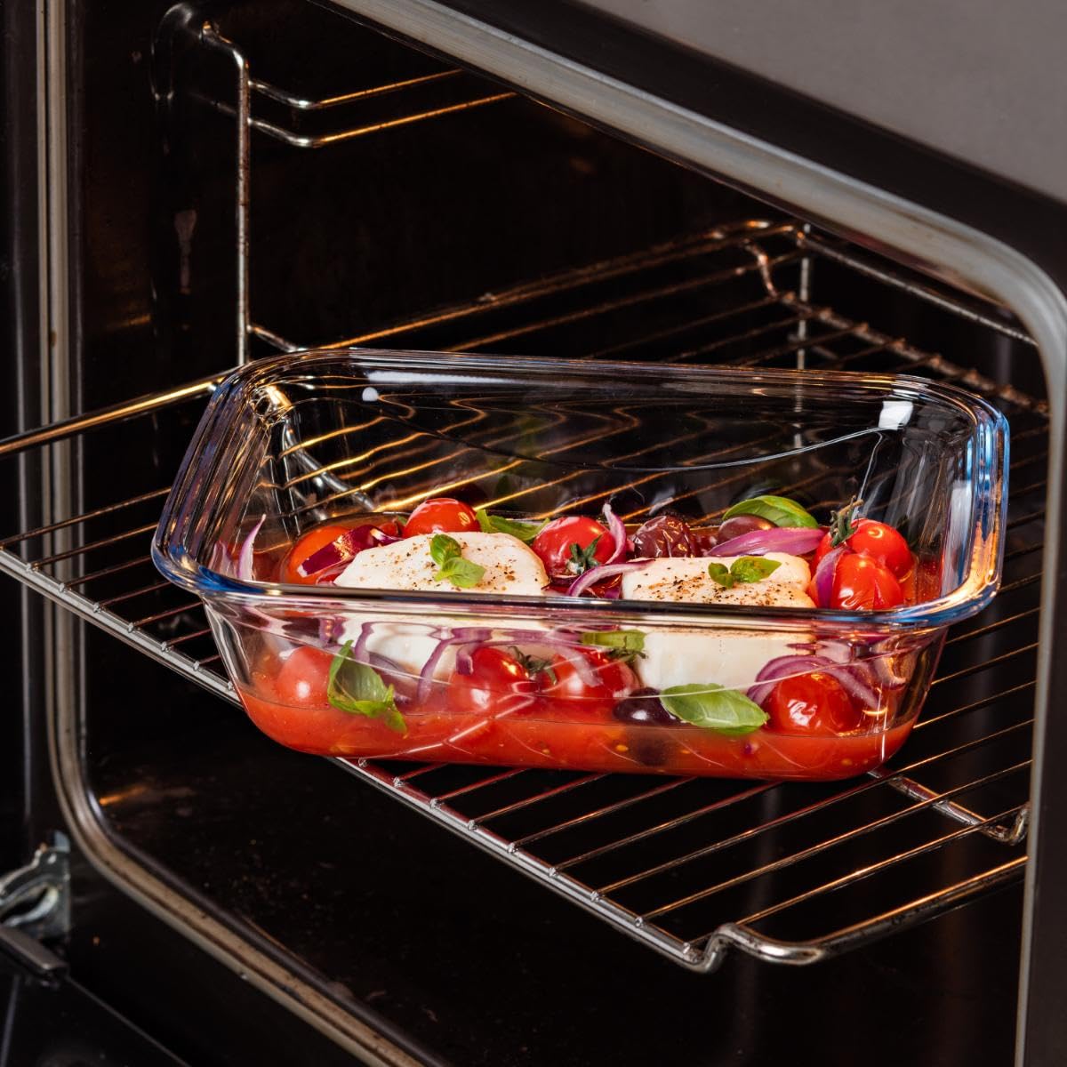 Resigilat|Vas multifunctional dreptunghiular Pyrex 283PG00, 3 L, din sticla transparenta, cu capac