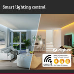Resigilat|Paulmann 29162 Filament Smart Home Zigbee LED G125 E27, 470lm, 6,3W, RGBW+, dimmabil, auriu