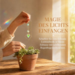 Resigilat|6 Decoratiuni Cristal pentru Ghivece, Suncatcher, Luna, Stea, Fluture si Inima, Prisme, Efecte de Lumina