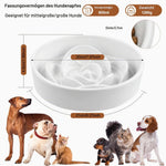 Resigilat|Ecofocet bol anti-inghitire pentru caini, 800 ml, 20 cm, ceramica, Slow Feeder antiderapant, pentru caini medii si mari