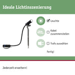 Resigilat|Paulmann 93997 Plug & Shine Plantini Spot 3000K, 1,4W, 24V, 40°, Antracit, Corp Iluminat Exterior pentru Gradina