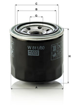 MANN-FILTER, W 811/80 Filtru de ulei