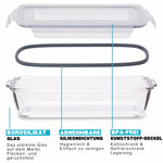Resigilat|Igluu Meal Prep set 2 vase din sticla pentru lasagna si gratinare, 2,2 L