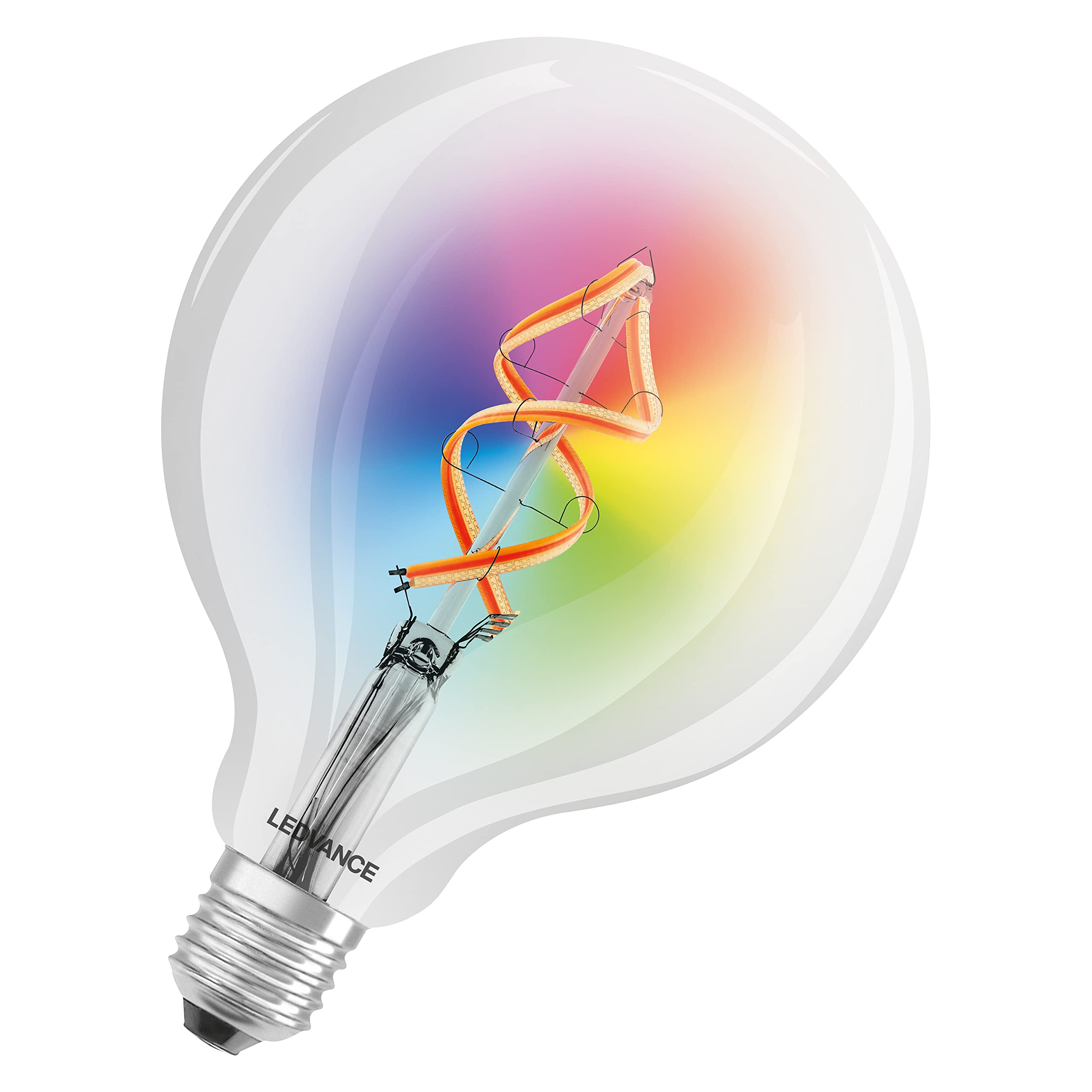 Resigilat|LEDVANCE SMART+ Filament Globe RGBW, 4,5W, 2700K, alb cald