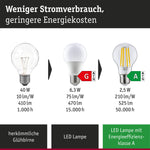 Resigilat|Paulmann LED Efficient-Line Globe E27, 4W, 840lm, 3000K, transparent