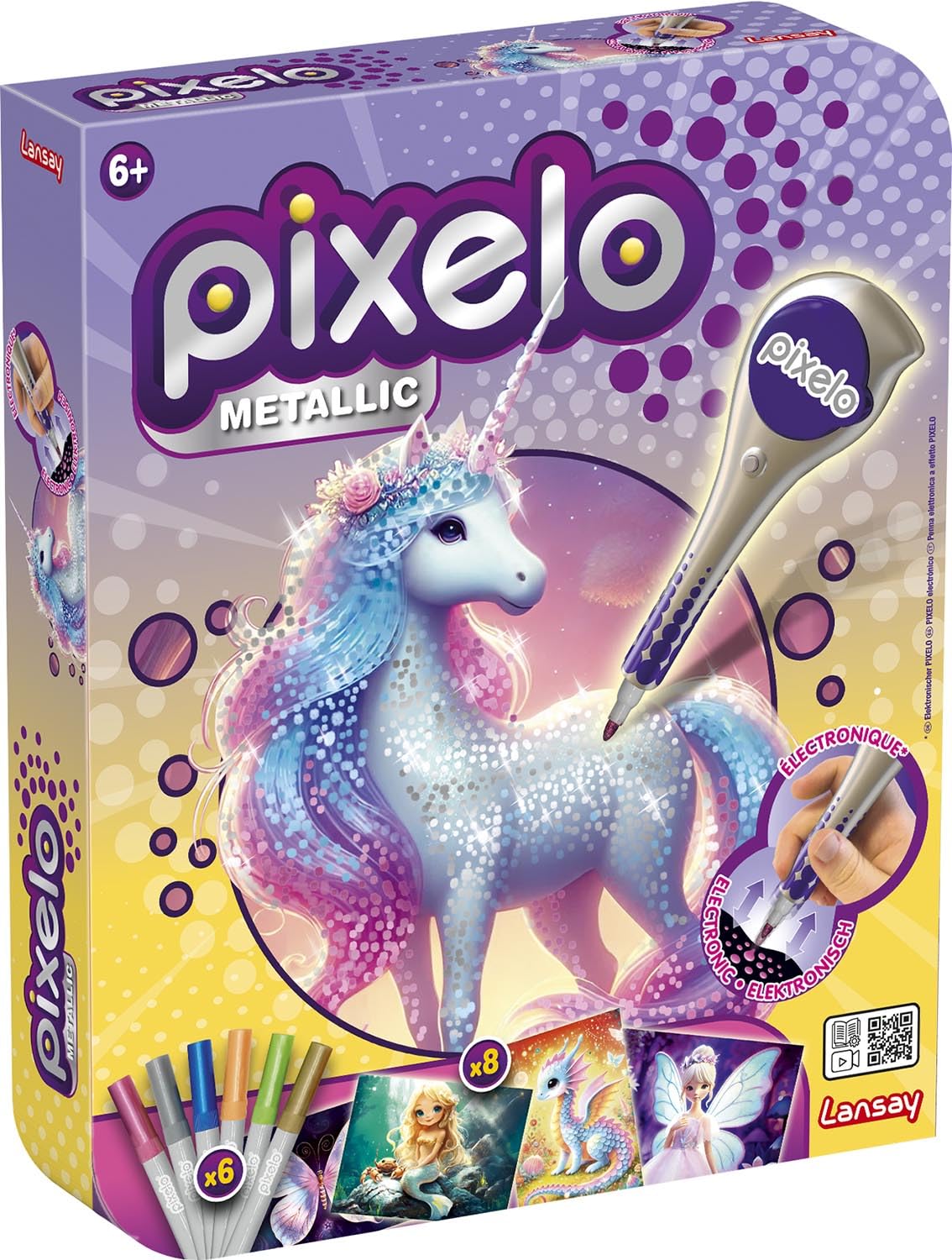 Resigilat|Lansay Pixelo Metallic Creations set de desen metalic, pentru copii de la 6 ani
