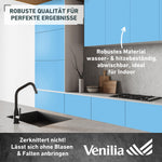 Resigilat|Venilia folie autoadeziva pentru mobilier, mata uni, albastru Caraibe, 45 cm x 2 m, PVC, rezistenta la caldura si rupere