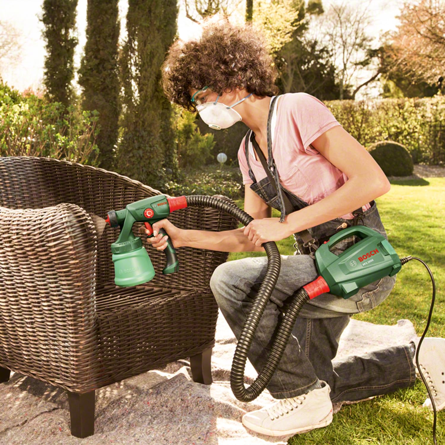 Bosch Home and Garden Electric paint spray system PFS 2000 (440 watts, in box)